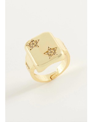 SiHako Yıldız Zirkon Taşlı Yüzük