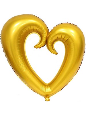 Party Express 40" Içi Boş Kalp - Altın