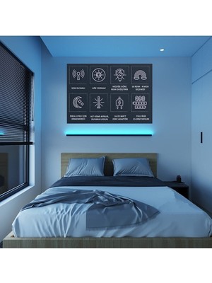 Allians Uzaktan Kumandalı 16 Renkli Işık Saçan Modern Lambader