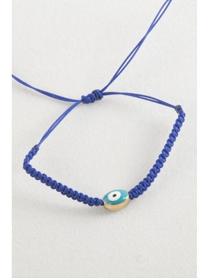 SiHako Oval Nazar Makrome Örgülü Bileklik