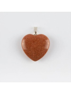 SiHako Kahve Yıldız Kalpli Doğaltaş Kolye Ucu