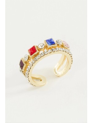 SiHako Kare Taşlı Yüzük