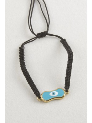 SiHako Oval Nazar Makrome Örgülü Bileklik