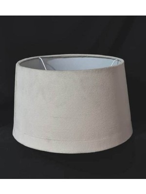 Allians Krem Kumaşlı Lambader Başlığı 40 Çaplı, Şık ve Modern Tasarım