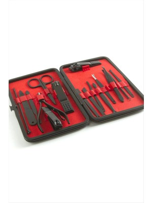 SiHako Deri Çantalı 17 Parça Manikür Seti