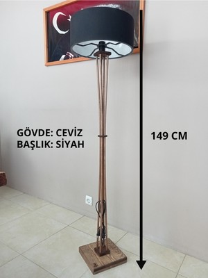 Allians Doğal Ahşap Modern Lambader, Şık ve Sıcak Aydınlatma, Ev Dekorasyonu