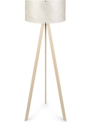 Allians Şık Ahşap Üç Ayaklı Modern Lambader AAG-1806