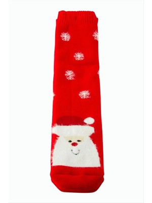 SiHako Noel Baba Yılbaşı Kalın Penye Çorap