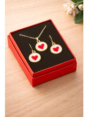 SiHako Kalp Mineli Kutulu Kolye Set