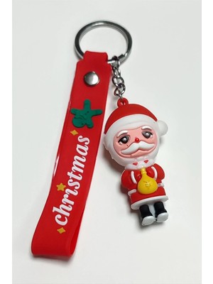 SiHako Yılbaşı Noel Baba Silikon Anahtarlık