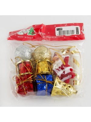 SiHako 9 Adet Karışık Yılbaşı Ağaç Süsü