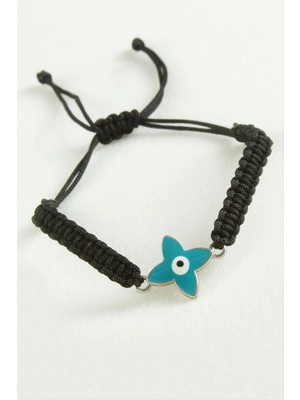 SiHako Çiçek Nazar Makrome Ip Bileklik