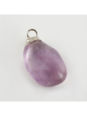 SiHako Amatist Doğaltaş Kolye Ucu