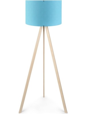 Allians Şık Ahşap Üç Ayaklı Lambader - Modern ve Estetik Aydınlatma Seçeneği