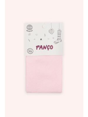 Panço Kız Bebek Pamuklu Pembe Külotlu Çorap