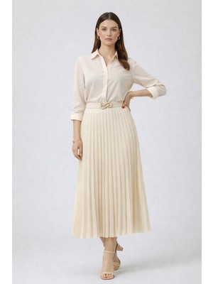 Ekol On Triko Toka Detaylı Etek 70223