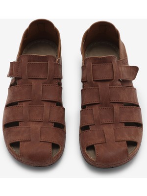 Tonny Black Erkek Taba Rahat Kalıp Poli Taban Kapalı Sandalet