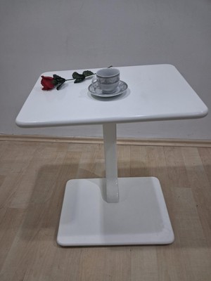 Bengi Ankara Mobilya Ufo C 90639 Dikdörtgen Sehpa Mdf Parlak Beyaz Koltuk Altı Tekerlekli  El Yapım