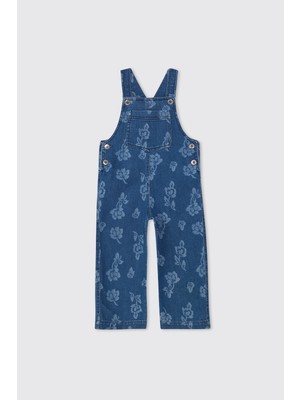 Panço Kız Bebek Indigo Kot Salopet