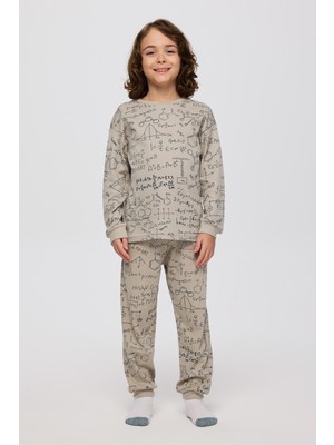 Panço Erkek Çocuk Baskılı Pijama Takımı