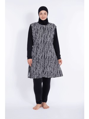 inStyle 2402 Siyah Tesettür Mayo