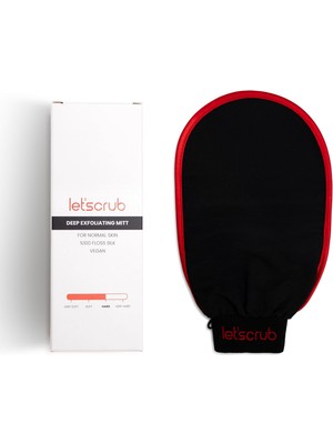 Storemax Uslucanmarketplace Let'scrub Siyah Banyo Duş Kesesi Peeling ELDIVENI%100 Floş Ipek Unisex…