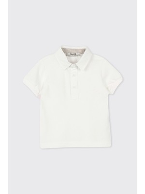 Panço Erkek Bebek Ekru Polo Yaka Tişört