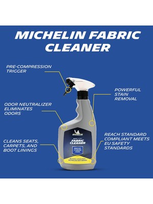Storemax Uslucanmarketplace Michelin MC31425 650ML Koltuk, Döşeme, Halı Temizleyici ve Leke Sökücü Sprey