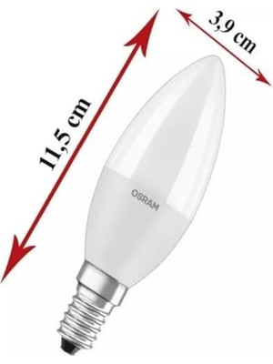 Allians 7,5W Sarı Işık E14 LED Mum Ampul 3'lü Set