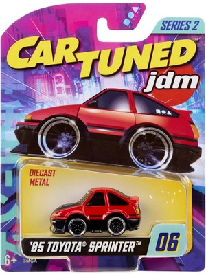 Toyfest Cartuned Jdm Seri 2 1985-87 Sprinter Trueno Gt-Apex AE86 - Siyah Kırmızı Araba