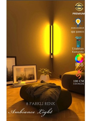 Allians Renkli LED Lambader, Modern Tasarım, Ortam Aydınlatması, Şık ve Ferah