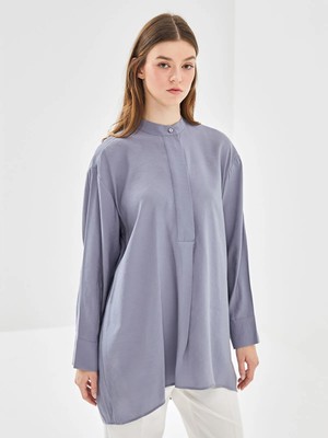 Lc Waikiki Yeni Sezon Hakim Yaka Oversize Kadın Tunik