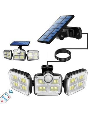 Storemax Uslucanmarketplace Kumandalı Solar Güneş Enerjili 122 Ledli Hareket Sensörlü Bahçe Aydınlatma Sokak Lambası 1430