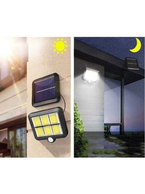 Allians Güneş Enerjili Hareket Sensörlü Solar Lamba, 120 Led, Ayrılabilir ve Kumandalı