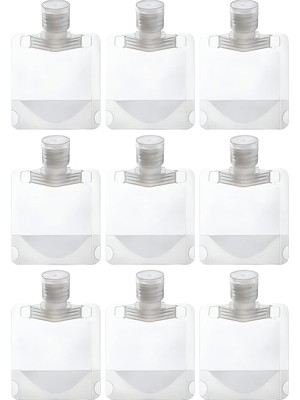 Storemax Uslucanmarketplace Kyrotech 9 Adet 100 ml Doldurulabilir Şişe Seti, Şampuan, Losyon, Duş Jeli, Yağ ve Krem Için Sızdırmaz, Bpa Içermeyen, Geniş Ağızlı Seyahat Şişeleri