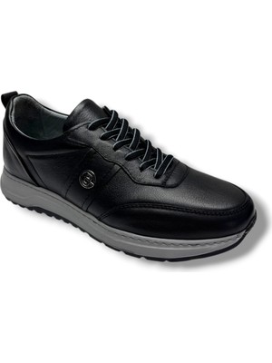 Beraat Brt 026-26 Hakiki Deri Anatomik Causal Erkek Ayakkabı Siyah Füme