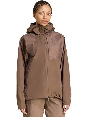 Adidas W Terrex Xpr  Hyb Pk J Kadın Outdoor Ceketi KA6960 Kahverengi