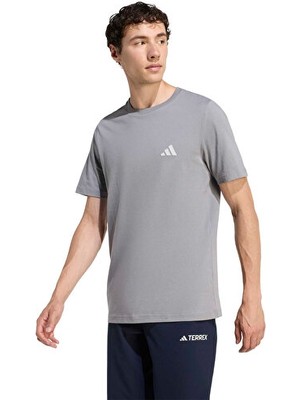 Adidas M Terrex Camp Gear G T Erkek Outdoor Tişörtü KB9636 Gri