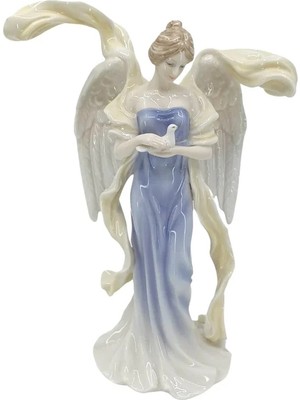 Wise Veronese Biblolar-Wıse Porselen Güvercinli Melek 18*9*24,5 cm