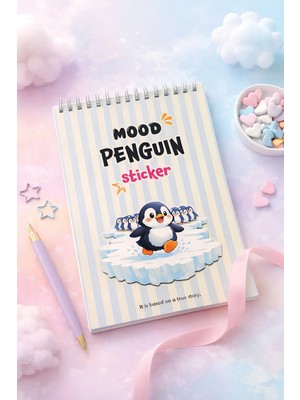 Copyrite Mood Penguen Sticker Defteri Bullet Journal, Planner | Nihilist Penguen | Sticker Defteri