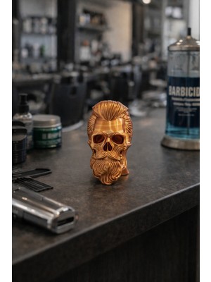 Dokunsal Abaküs Sakallı Kuru Kafa Masaüstü Dekor Objesi – 3D Baskı