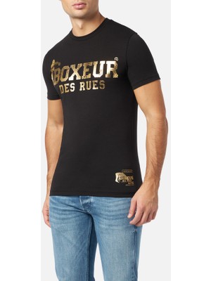 Boxeur Des Rues T-Shirt Iconica Black Con Logo Gold