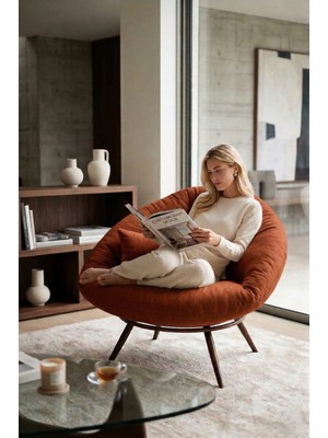 AVYNA Orvella Elite™ Tekli Koltuk, Tv & Dinlenme Koltuğu, Premium Berjer, Ithal Kumaş ve Uzun Ömürlü Kumaş