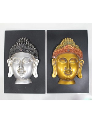 İlk El Grup Duvara Asmalı Buda Büstü  6ALY190