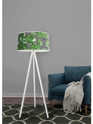 Allians Yaprak Desenli Modern Dekoratif Lambader, Şık ve Fonksiyonel Aydınlatma