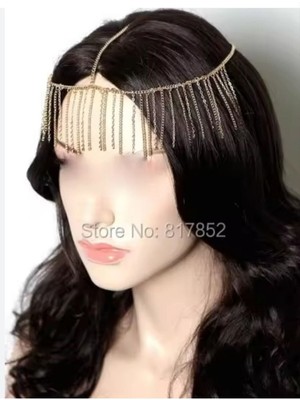Özbience Altın Renk Zincirli Kafa Modeler Vücut Zinciri, Şıklığınızı Tamamlar