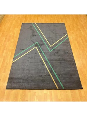 Mevlana Bazaar Geometrik Çizgili 200 x 300 Yün Halı