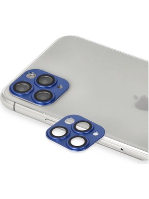 TE Dükkan Buğz Iphone 11 Pro Max Pers Alüminyum Kamera Lens - Lacivert