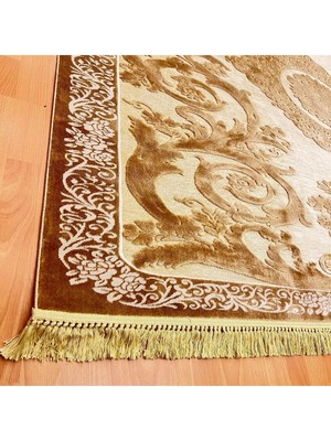 Mevlana Bazaar Akantus Yaprağı Kabartmalı Desenli 230 x 230 Yün Halı