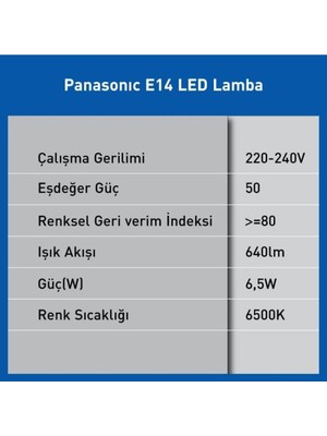 Allians E14 6,5W 640LM 6500K Beyaz LED Işık Ampul